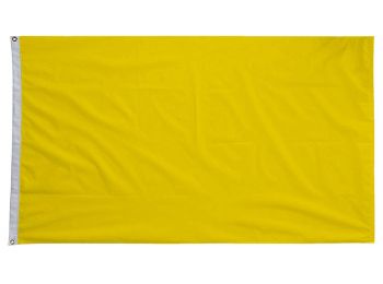 Egyszínű gokart zászló 90x150cm - sárga, citromsárga