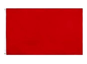 Egyszínű gokart zászló 90x150cm - piros