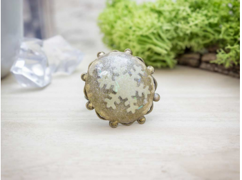 Havat várva műgyanta gyűrű