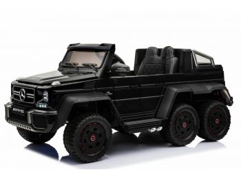 Mercedes-Benz G63 6X6 Elektromos gyermekautó, Fekete Lakkoz