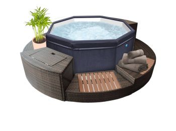 Netspa Octopus masszázsmedence 5db kiegészítő bútorral