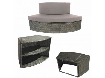 3db-os kiegészítő bútor Netspa Octopus medencéhez