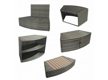 5db-os kiegészítő bútor Netspa Octopus medencéhez