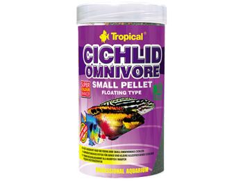 Tropical Cichlid Omnivore Small Pellet 250 ml, dobozos