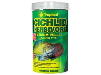 Tropical Cichlid Herbivore Medium Pellet 500 ml, dobozos