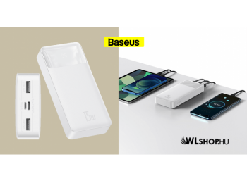 Baseus Bipow 30000mAh külső akkumulátor 15W, 2xUSB/USB-C 