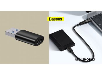 Baseus Ingenuity USB-A 3.1/ USB-C OTG adapter - Fekete