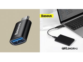 Baseus Ingenuity USB-C/USB-A 3.1 OTG adapter - Fekete