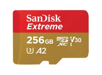 SanDisk Extreme microSDXC 256GB UHS-I/U3/A2/CL10 (SDSQXAV-256G-GN6MA)