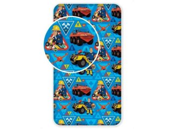 SAM A TŰZOLTÓ gyermek gumis lepedő 90x200 cm