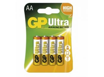 GP Ultra Alkaline AA LR6 elemek - 4db