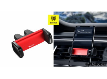 Baseus Steel Cannon telefontartó szellőzőrácsra - Piros