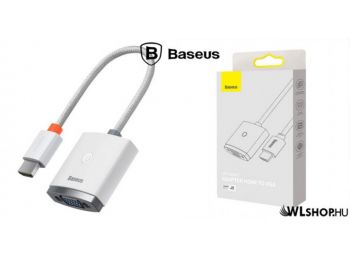 Baseus Lite HDMI-VGA külső adapter (hang nélkül) - Fehér