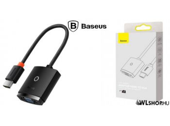 Baseus Lite HDMI-VGA külső adapter audio átvitellel (hanggal) - Fekete
