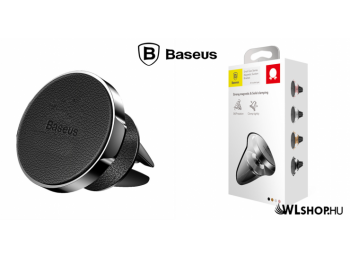 Baseus Small Ears valódi bőr mágneses autós telefontart�