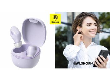 Baseus Bluetooth vezeték nélküli fülhallgató/headset Encok True WM01 - Lila