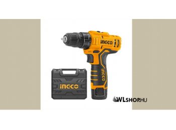 INGCO akkus fúrócsavarozó 12V 20NM + 2db 1.5Ah akkumulát