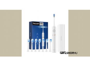 FairyWill FW-P11 Elektromos fogkefe fejkészlettel és tokkal - Fehér