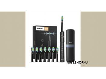 FairyWill FW-E11 Elektromos fogkefe fejkészlettel és tokka