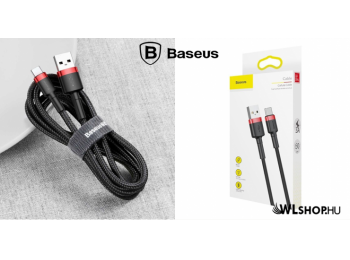Baseus Cafule USB-C gyors adat/töltőkábel 2A 3M - Fekete/Piros