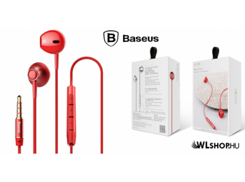 Audió - Baseus Enock H06 fülhallgató/headset - Piros