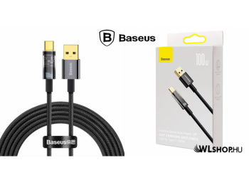 Baseus Explorer USB-C adat/töltőkábel 100W, 2m - Fekete