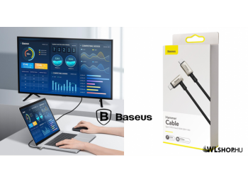 Baseus Hammer USB-C/USB-C adat/töltőkábel PD3.1 Gen2 100W (20V/5A) 1.5m - Fekete