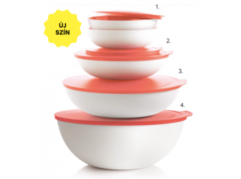 Allegra tál 3,5 L fehér/korall Tupperware