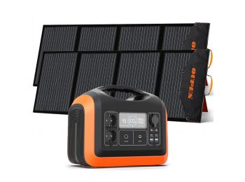 OUPES 1200 hordozható erőmű (992Wh/1200W) + OUPES PV200 h