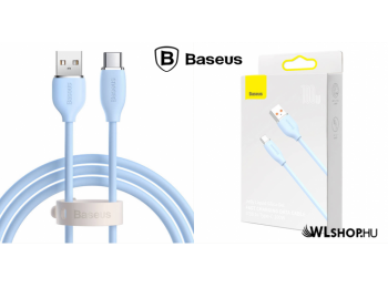Baseus Jelly USB-C szilikon adat/töltőkábel 100W 1,2m - Kék