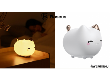 Baseus Cute cica alakú éjjeli lámpa - Fehér