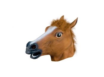 Lófej halloween, farsangi gumi jelmez maszk