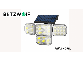 Blitzwolf BW-OLT6  kültéri napelemes LED lámpa mozgás- és szürkületérzékelővel