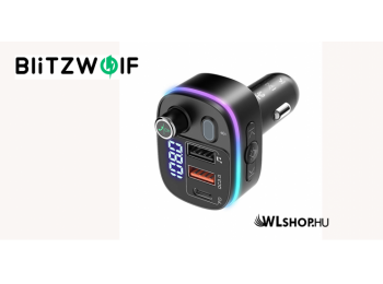 BlitzWolf BW-BC2 FM transmitter 2xUSB + USB-C, PD18W, QC 3.0