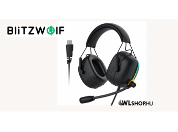 BlitzWolf AA-GB4 Gamer fejhallgató RGB, 7.1 - Fekete
