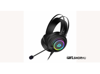 Dareu Gamer fejhallgató USB + Jack 3.5mm RGB EH416s - Feket