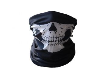 Koponyás csontváz csősál, koponya maszk, símaszk