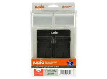 Jupio Value Pack 2x Canon LP-E6N ULTRA 2040mAh fényképezőgép akkumulátor + USB töltő