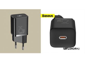 Baseus Super Si USB-C hálózati gyorstöltő 25W USB-C - Fe