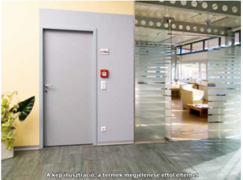 Beltéri acél teli ajtólap porszórt fehér, jobbos BB/PZ 