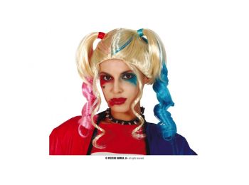 Harley Quinn halloween farsang jelmez kiegészítő - szőke