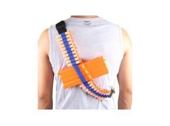 Tár és nerf töltény, lőszer tartó öv szíj - fémcsat