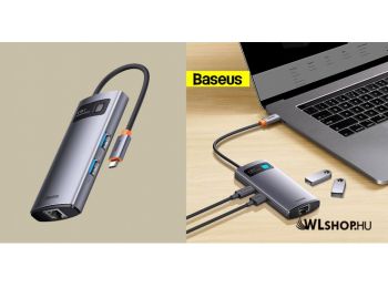 Baseus Metal Gleam 4in1 Multifunkcionális USB-C HUB - 3x US