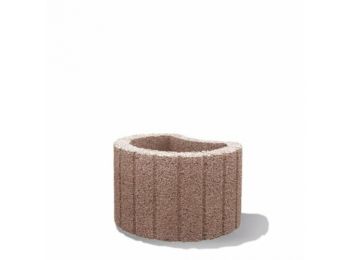 Semmelrock mini növényedény vörösbarna  magasság:20 cm