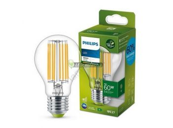 PHILIPS ultrahatékony 4W=60W 840 lumen LED E27 körteégő,