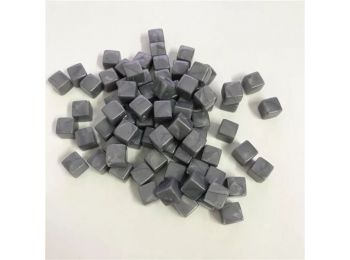 kristály kocka jelölő 8 mm (50 db) - ezüst