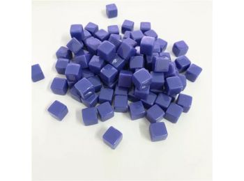 kristály kocka jelölő 8 mm (50 db) - lilás kék