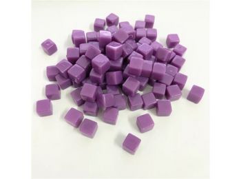 kristály kocka jelölő 8 mm (50 db) - pink
