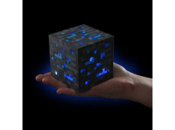 Minecraft alvós éjjeli lámpa - kék lazuritérc