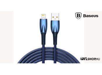 Baseus Glimmer Lightning adat/töltő kábel 2,4A 2m - Kék